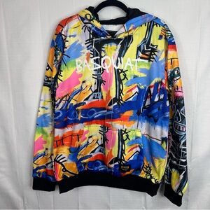 Reason Hoodie sweater by Basquiat Mens streetwear graffiti skater designer